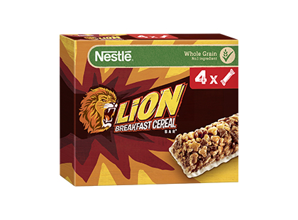 Hommikuhelbebatoon Lion, Nestle