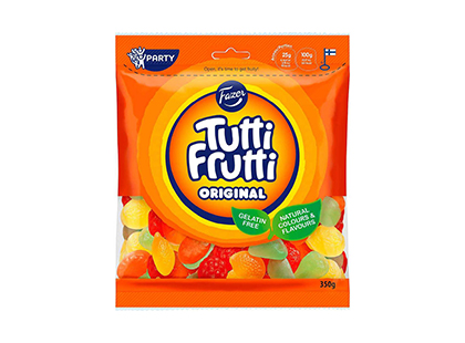 Kummikommid Tutti-Frutti FAZER