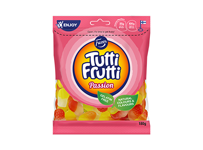 Kummikommid Tutti-Frutti FAZER