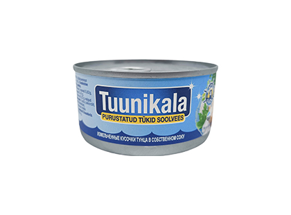 Tuunikala purustatud tükid