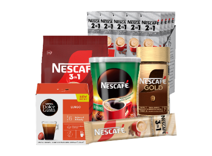 Lahustuv kohv ja kohvijoogid Nescafe