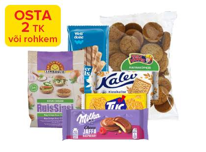 Magusad ja soolased küpsised ja vahvlid