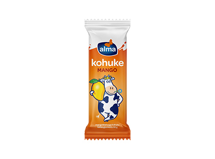 kohuke Alma mangotäidisega kakaoglasuuris
