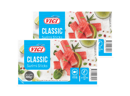 Jahutatud krabimaitselised pulgad Vici