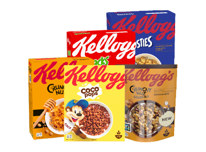 Hommikuhelbed ja batoonid Kellogg’s