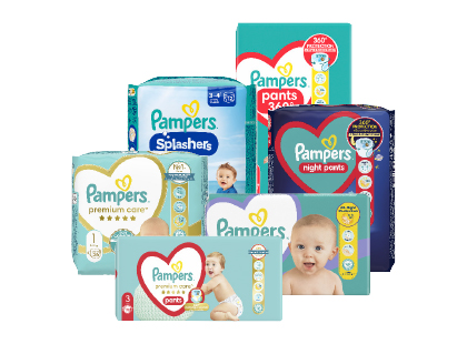 Valik mähkmeid Pampers