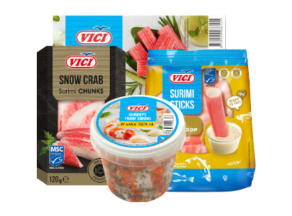 Krabipulgad ja surimi Vici